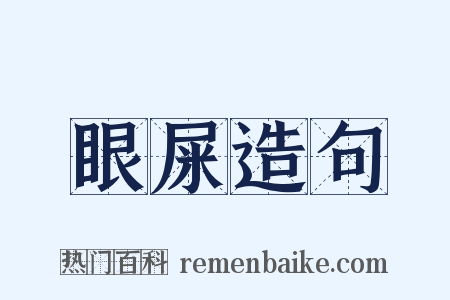 眼屎造句是什么意思的图片